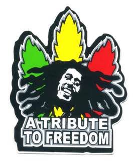   Bob Marley Rasta A Tribute To Freedom Decal Sticker O92