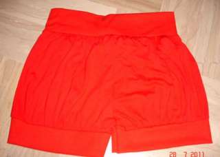 SHORTS PANTALONCINI A PALLONCINO COTONE ROSSO ROSSI  