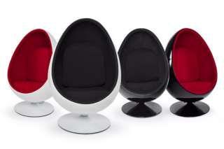   Fauteuil oeuf egg chair COCOON design boule NOIR/NOIR