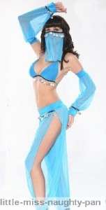 Sexy Aladdin Arabian Belly Dancer Fancy Dress Outfit  