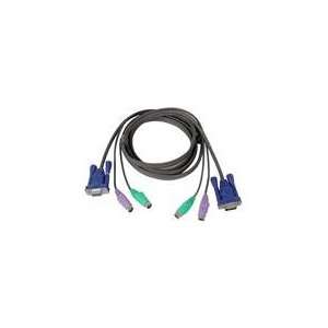  IOGEAR 10 ft. All In One Micro Lite Bonded KVM Cable, PS/2 