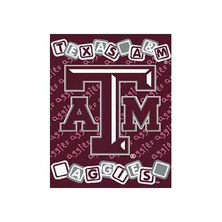  Texas A&M Aggies 36x48 Baby Blanket / Throw Sports 