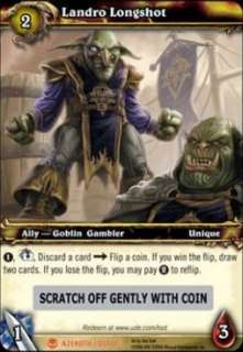 Landro Longshot Loot Card Epic Red Tabard of Flame World Warcraft WoW 