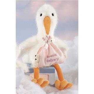  Gund Its a Girl Stork Pull Musical Plush Toy Baby