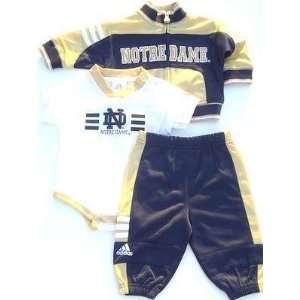  NEWBORN Baby Infant Notre Dame Onesie Jacket Pants Sports 