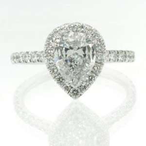    2.05ct Pear Shape Diamond Engagement Anniversary Ring Jewelry