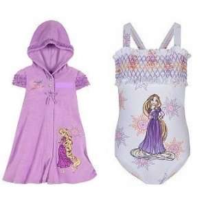  Tangled Princess Rapunzel 2 Piece Swimsuit Gift Set with 