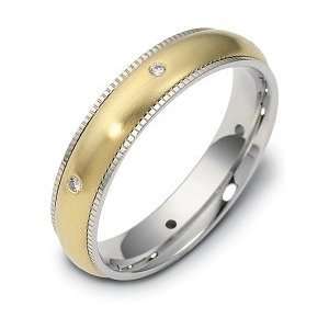   Titanium & 18 Karat Yellow Gold SPINNING Diamond Wedding Band Ring   6