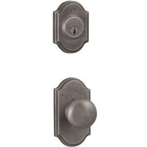 Weathered Pewter Wexford Single Cylinder Keyed Entry Wexford Door 