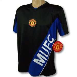  MANCHESTER UNITED SOCCER OFFICIAL JERSEY BLACK SZ LARGE 