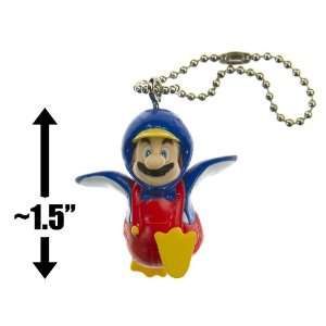 Penguin Mario ~1.5 Mini Figure Keychain   New Super Mario Bros Wii 