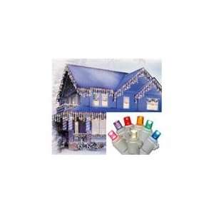   LED Wide Angle Icicle Christmas Lights   White W Patio, Lawn & Garden