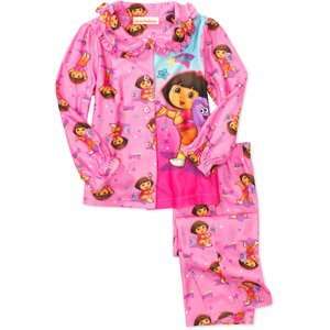    Dora the Explorer 2 piece Button Down Pajamas 