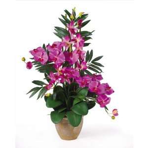   Silk Flower Arrangement Orchid / Purple Colors   Silk Arrangement