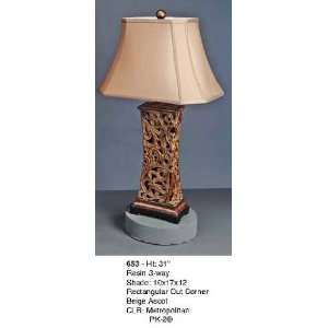   Antique Table Lamp with Traditional Bronze Accents
