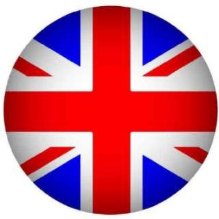  Union Jack Great Britain Flag Button   24H x 24W   Peel 