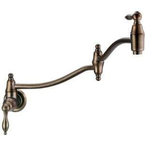 Fairmont Single Handle Wall Mount Pot Filler in Distressed 
