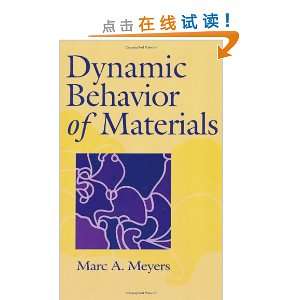 Dynamic Behavior of Materials/Marc André Meyers 图书 亚马逊