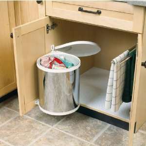  Hafele built in round stainless steel trash can with auto 