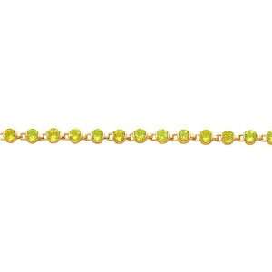  14K Gold 18.9cttw Peridot Bracelet Jewelry 7.25 Jewelry