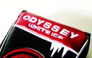 NEW ODYSSEY WHITE ICE LARGE MALLET / 2 Ball Putter Cover Headcover 