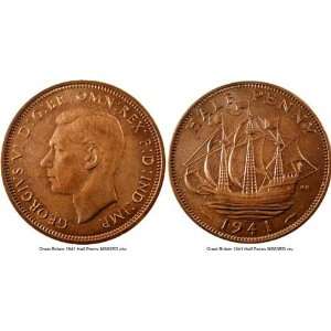  1941 British Half Penny   Very Fine 