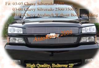   05 Chevy Silverado1500 Avalanche Billet Grille Grille 2005 2004  