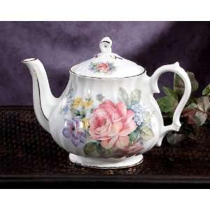   Guinivere bone china teapot. 34 oz (5 6 cup) imported from England
