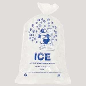 BAG ICE 8LB PRINTED (1000) (WITH TWIST TIE)  Industrial 