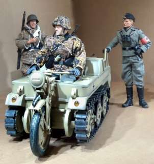 WWII 21st Century Toys 1/6 scale GERMAN KETTENKRAD w/trailer  
