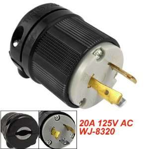   8320 3 Prong 20A 125V AC L5 20P Twist Locking Plug