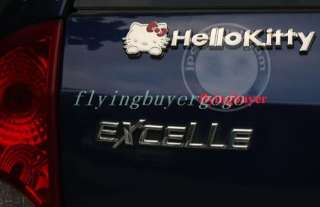 3D Decal Emblem 3M Metal Auto Car Sticker Hello Kitty