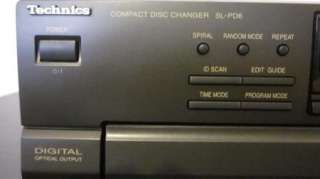 Technics SL PD6 Compact 5 Disc CD Player Changer Digital Optical 