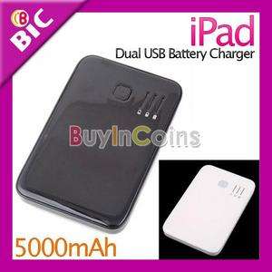 5000mAh Dual USB Battery Charger for iPhone iPad GPS  