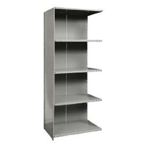    Duty Closed Shelving Adder Unit with 5 Shelves 48 W x 18 D x 87 H