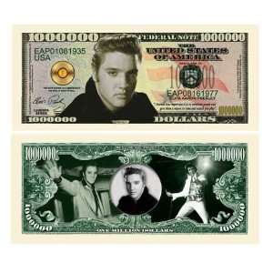  (5) Elvis Presley Million Dollar Bill 