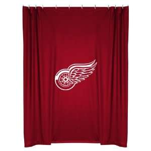   NHL Detroit Red Wings 72 x 72 Red Shower Curtain