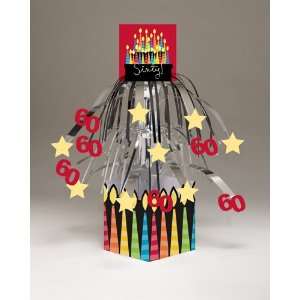 60th Birthday Candles Mini Cascade Centerpieces