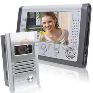 Inch TFT LCD Night vision Video Door Phone Doorbell Intercom CMOS 