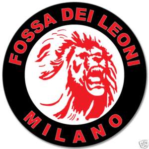 AC Milan Fossa Dei Leoni car bumper sticker 4 x 4  