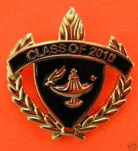 Class of 2010 Lapel Pin Academic Lamp of Knowledge 2008  