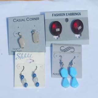 Wholesale Mix lot 12 pair of fashion beaded earrings  