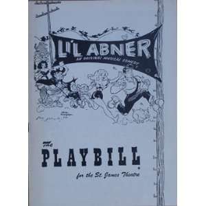  Lil` Abner Play Bill 