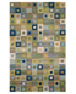    Amalfi 1966/04 Square In Square Ocean Area Rug   Rugss