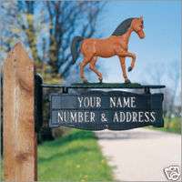Whitehall Two Sided Post Sign Address Plaque HORSE FARM  