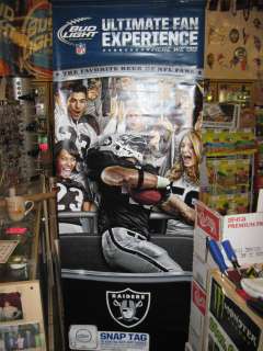 BUDWEISER BUDLIGHT RAIDERS BANNER SCHEDULE 2011 5 FEET TALL BY 2 FEET 