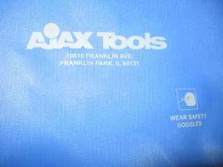 Piece Air Hammer Chisel Set .401 Shank Ajax Bits New  