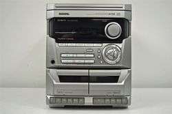 Aiwa Stereo CD Player Changer Dual Deck Tape Player AM FM Bookshelf 