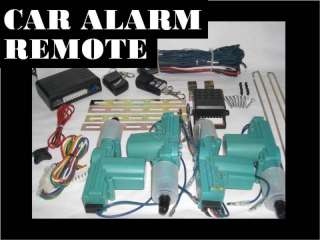 Car Alarm Remote & Full Set Central Locking Kit 4 Doors  