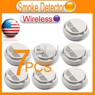 5PCS Wireless Smoke Detector Home security Fire Alarm sensor System 